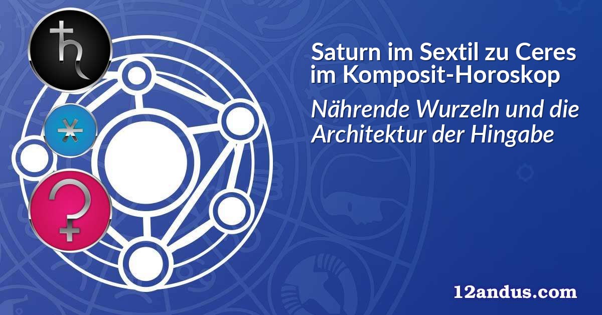 Saturn im Sextil zu Ceres im Komposit-Horoskop