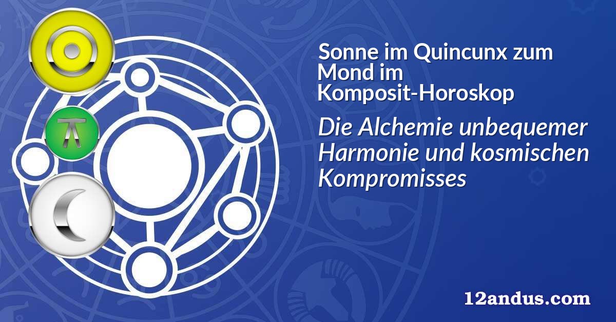 Sonne im Quinkunx zum Mond im Komposit-Horoskop