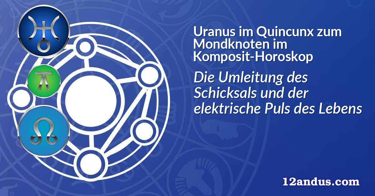 Uranus im Quinkunx zum Mondknoten im Komposit-Horoskop