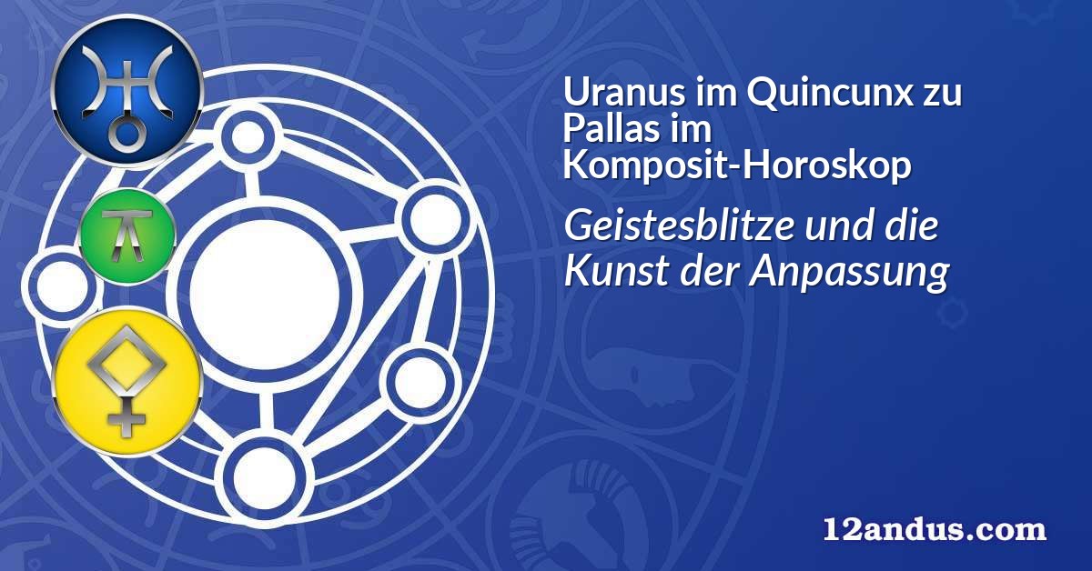 Uranus im Quinkunx zu Pallas im Komposit-Horoskop