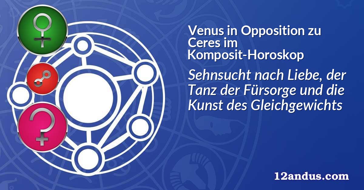 Venus in Opposition zu Ceres im Komposit-Horoskop