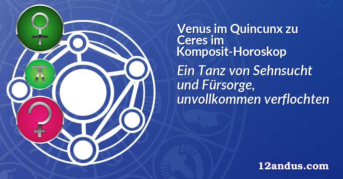 Venus im Quinkunx zu Ceres im Komposit-Horoskop
