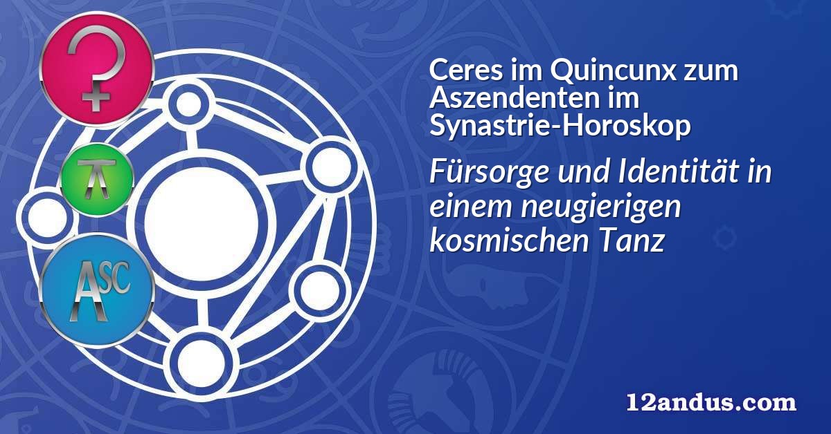 Ceres im Quinkunx zum Aszendenten im Synastrie-Horoskop