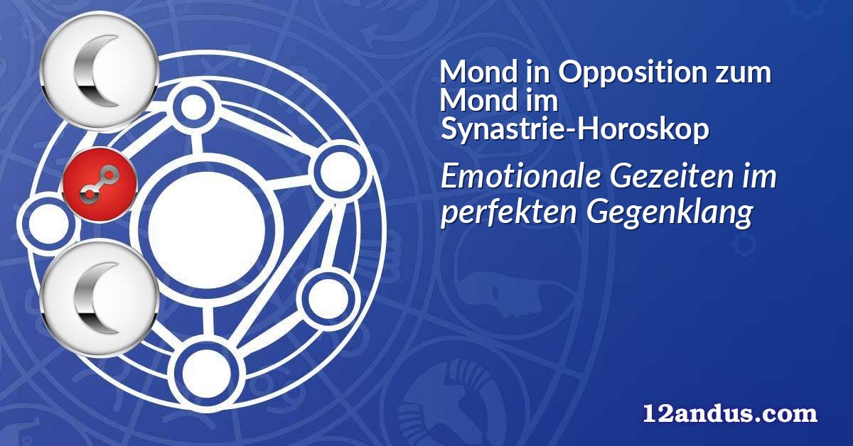 Mond in Opposition zum Mond im Synastrie-Horoskop