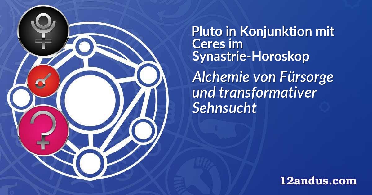 Pluto in Konjunktion mit Ceres im Synastrie-Horoskop