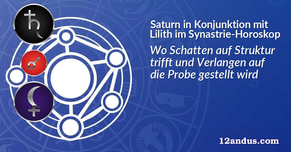 Saturn in Konjunktion mit Lilith im Synastrie-Horoskop