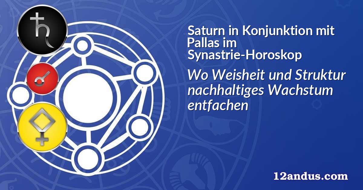 Saturn in Konjunktion mit Pallas im Synastrie-Horoskop