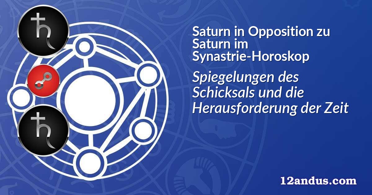 Saturn in Opposition zu Saturn im Synastrie-Horoskop