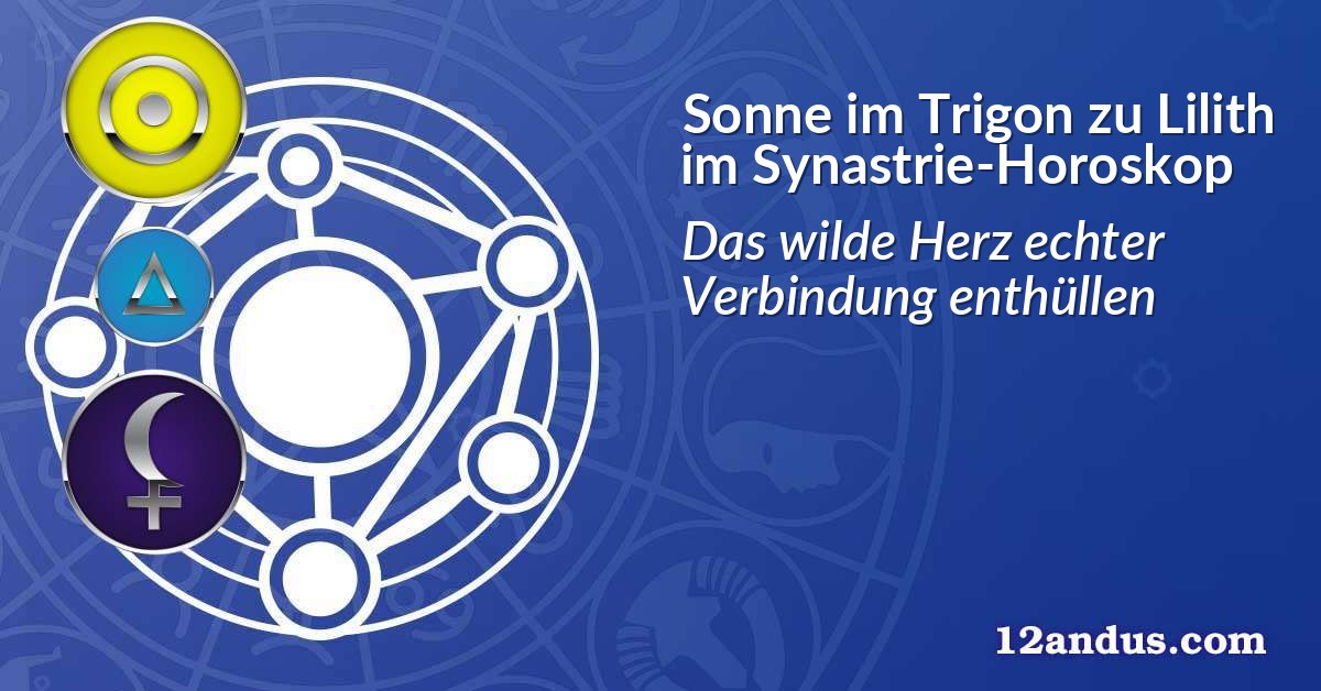 Sonne im Trigon zu Lilith im Synastrie-Horoskop