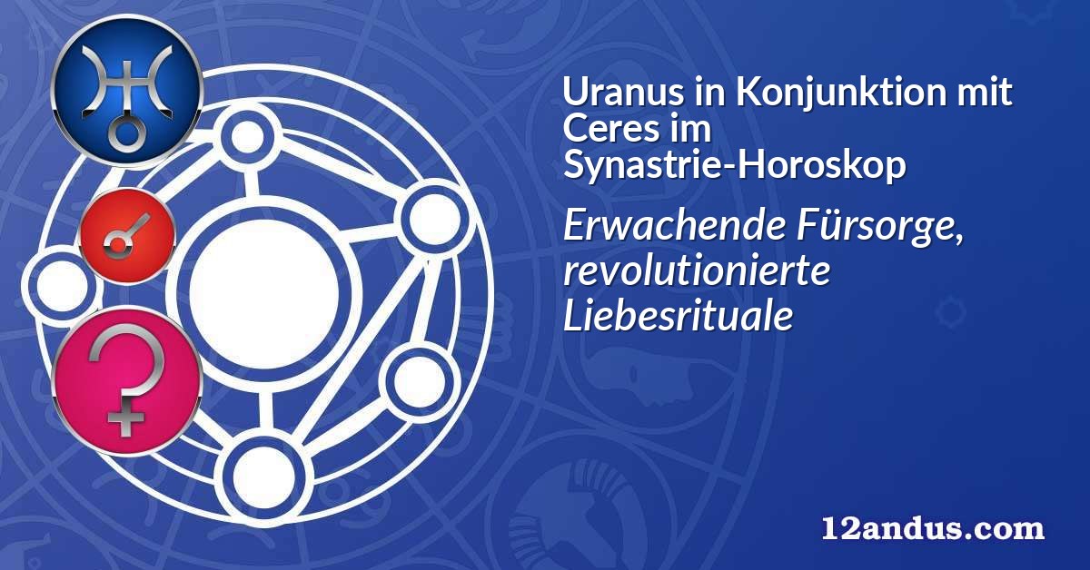 Uranus in Konjunktion mit Ceres im Synastrie-Horoskop
