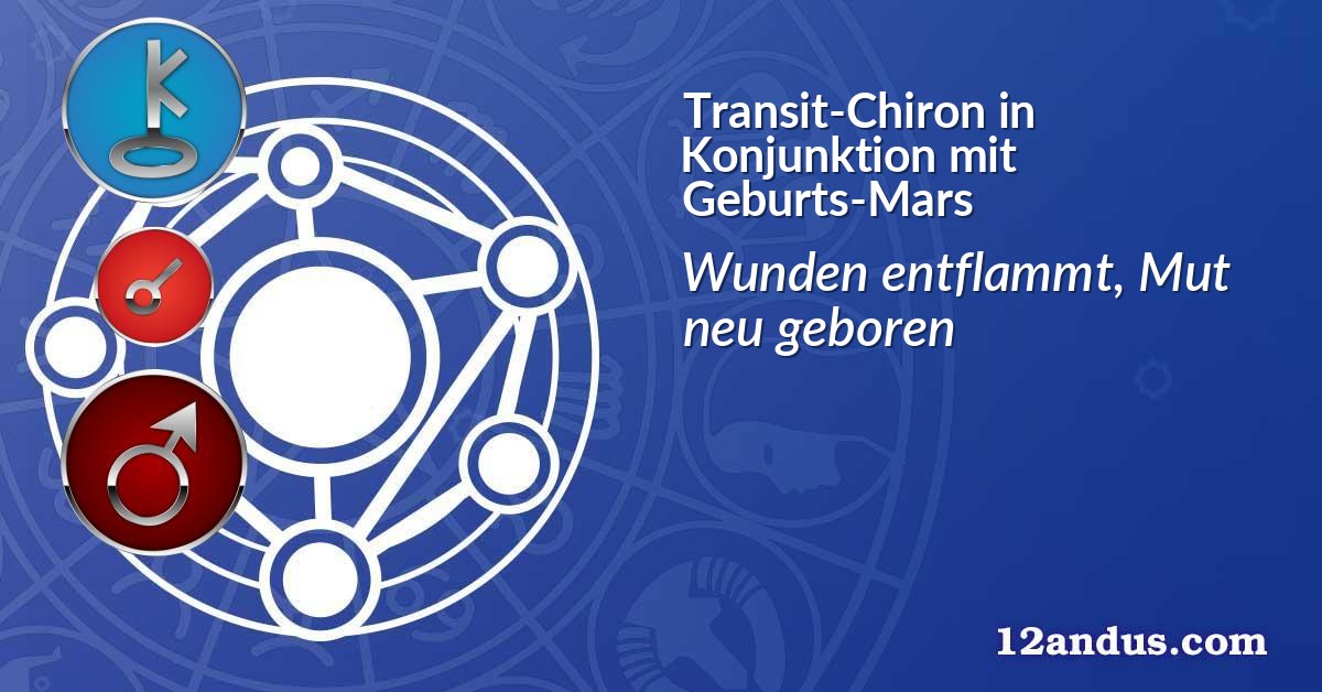 Transit-Chiron in Konjunktion mit Geburts-Mars