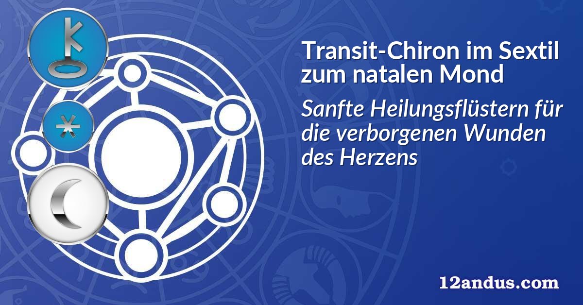 Transit-Chiron im Sextil zum natalen Mond