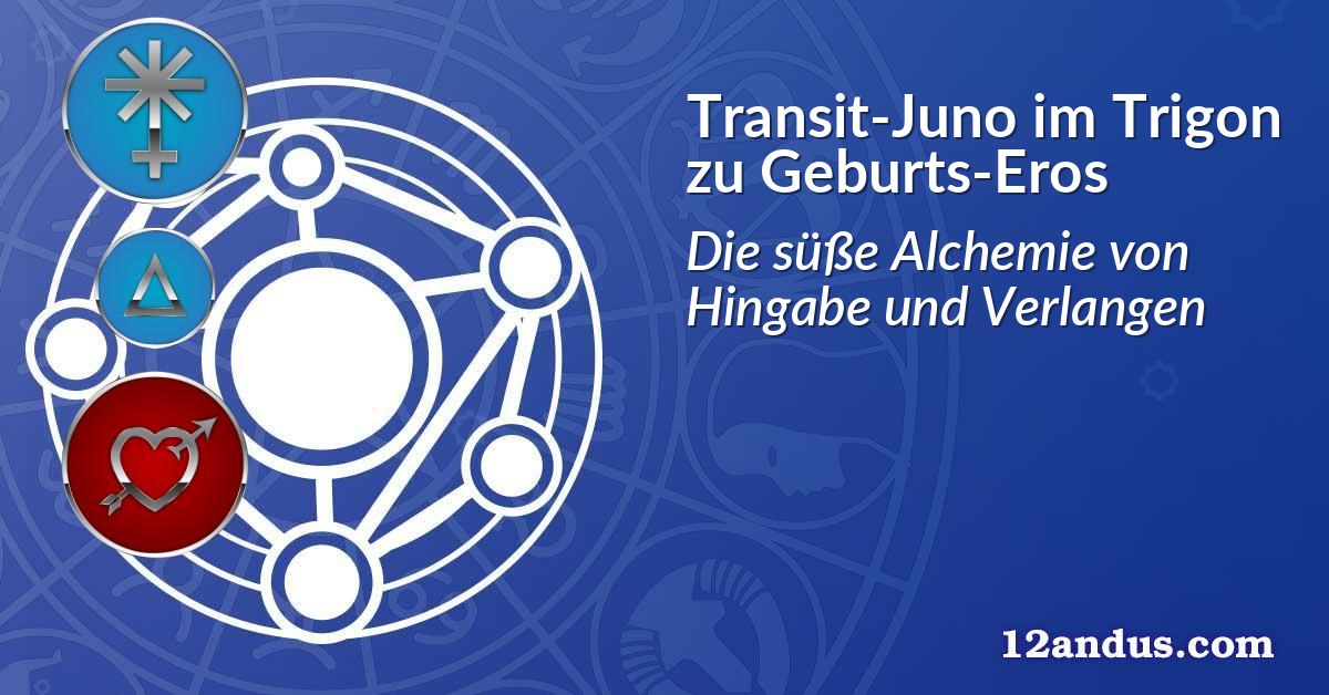 Transit-Juno im Trigon zu Geburts-Eros