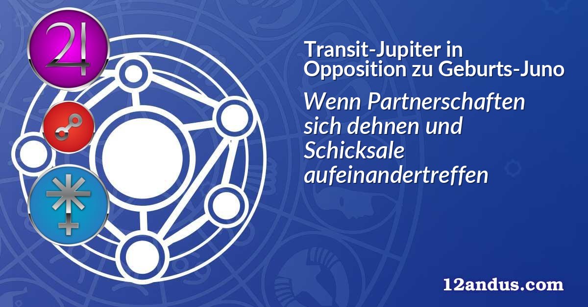 Transit-Jupiter in Opposition zu Geburts-Juno