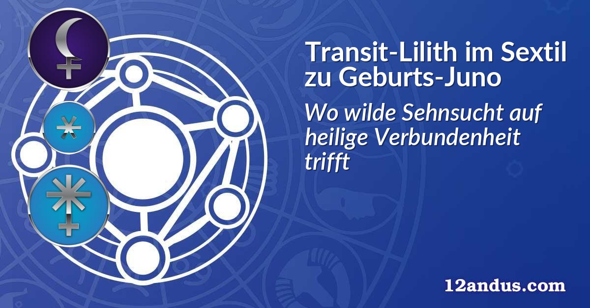 Transit-Lilith im Sextil zu Geburts-Juno
