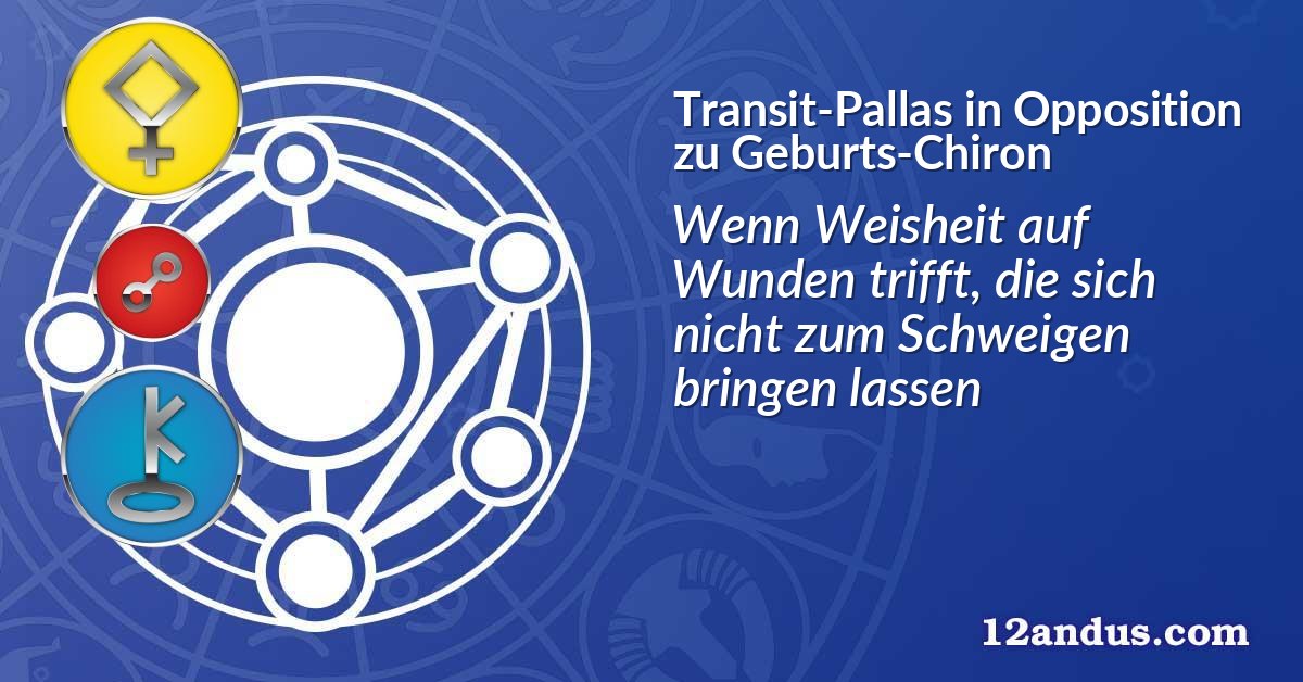 Transit-Pallas in Opposition zu Geburts-Chiron