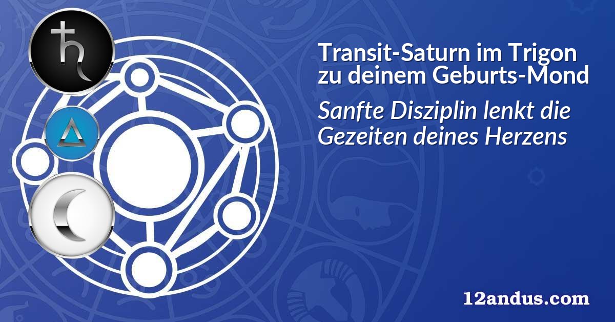 Transit-Saturn im Trigon zu deinem Geburts-Mond