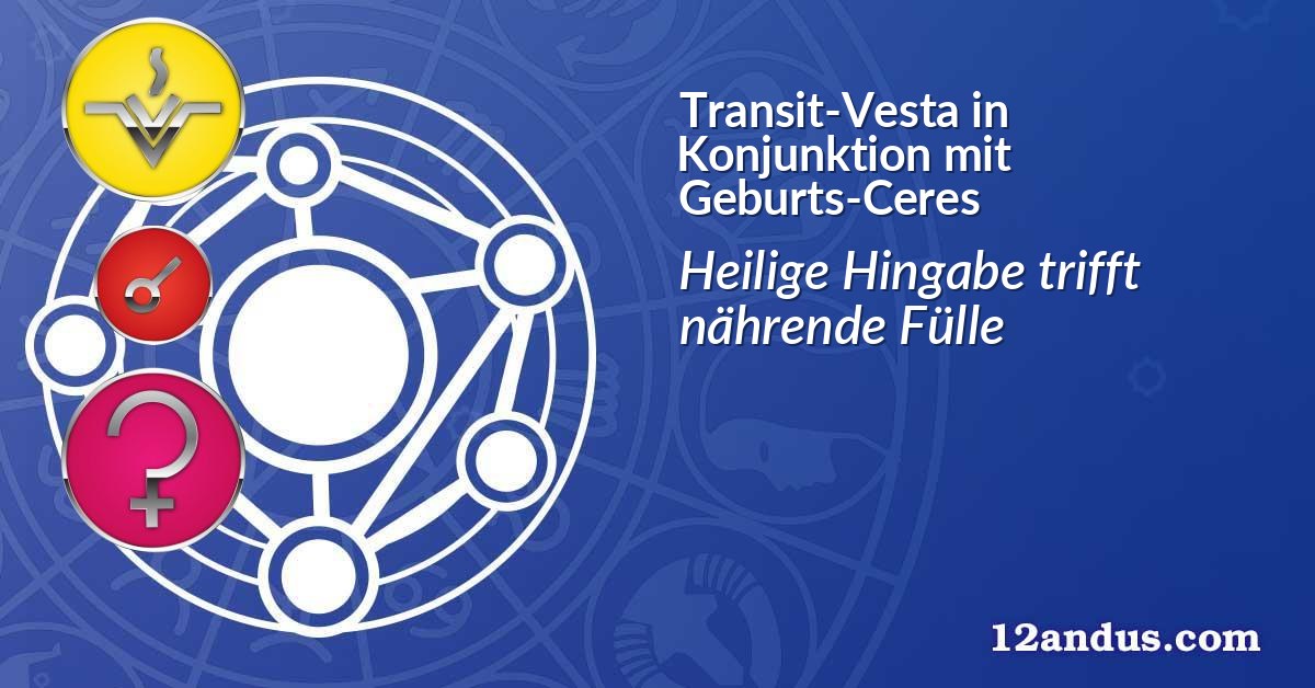Transit-Vesta in Konjunktion mit Geburts-Ceres