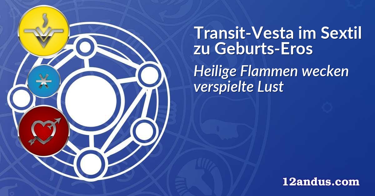 Transit-Vesta im Sextil zu Geburts-Eros