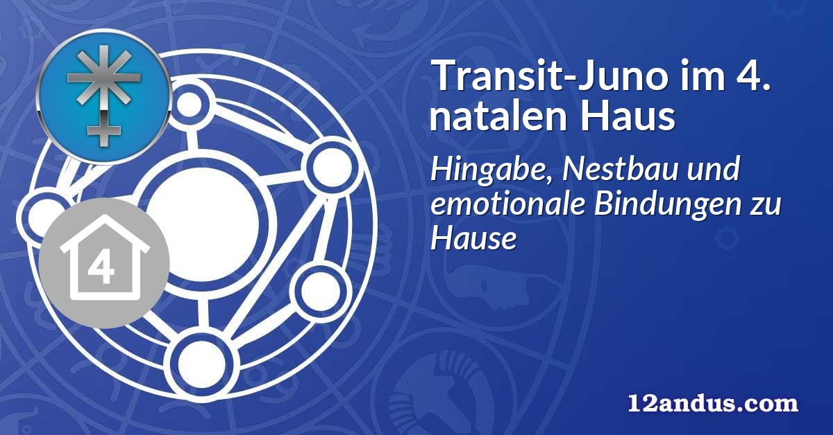 Transit-Juno im 4. natalen Haus