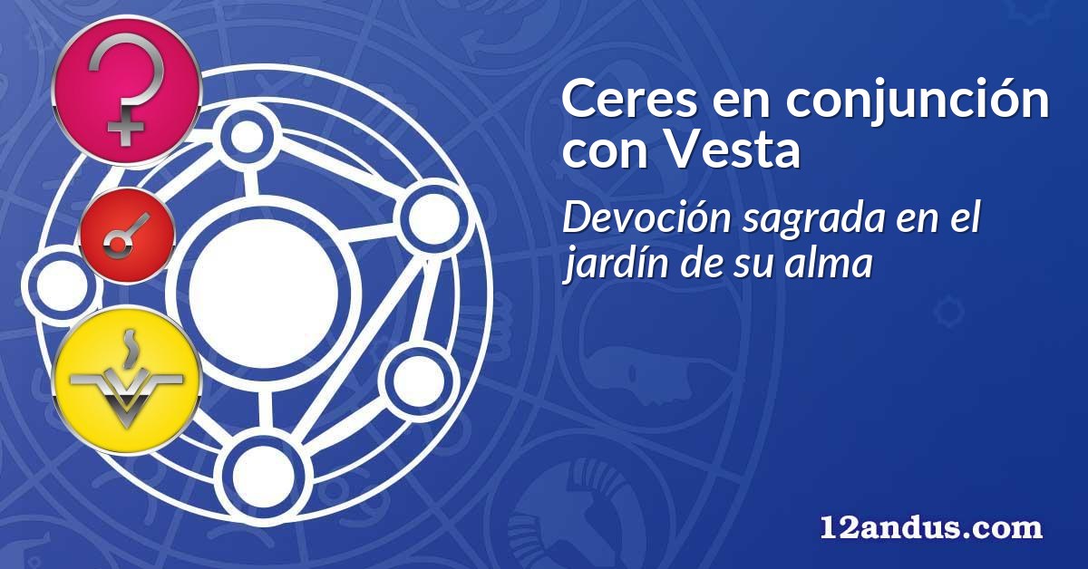 Ceres en conjunción con Vesta