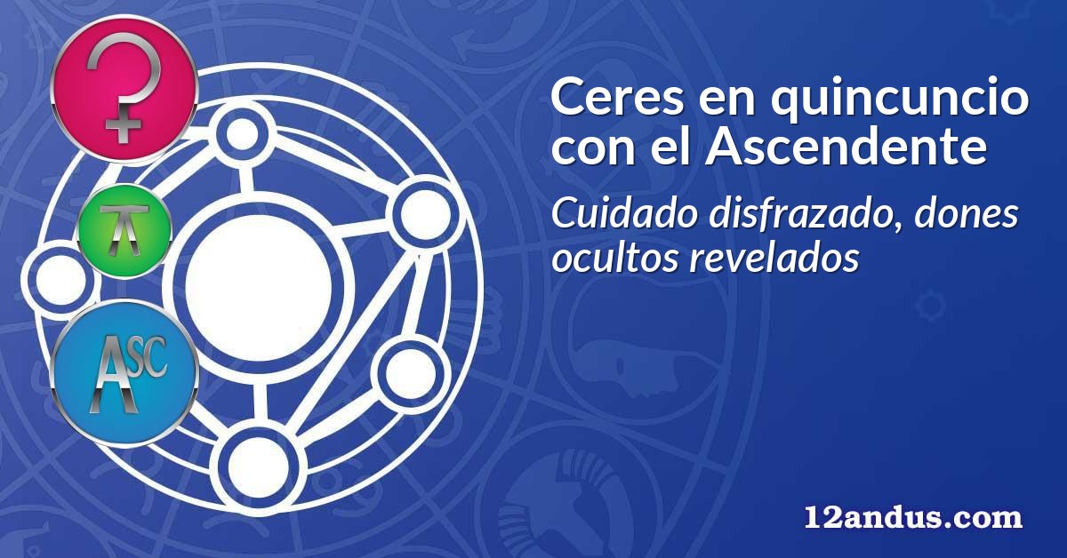 Ceres en quincuncio con el Ascendente