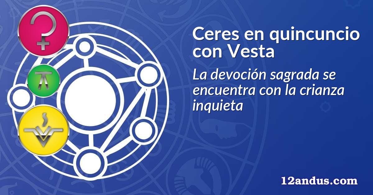 Ceres en quincuncio con Vesta