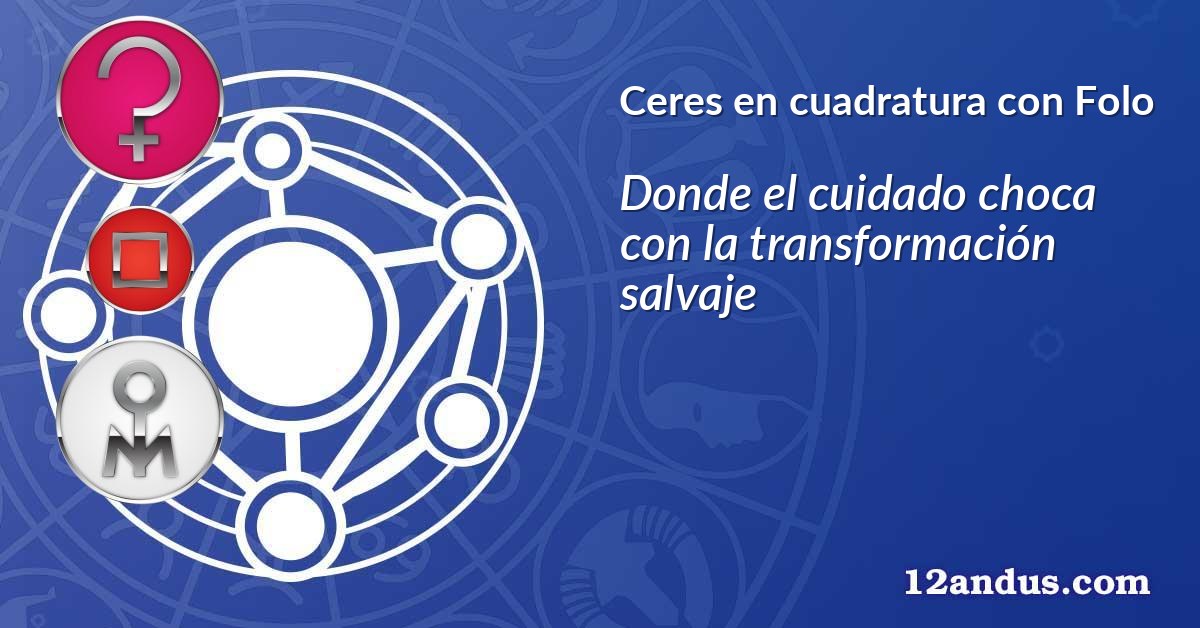 Ceres en cuadratura con Folo