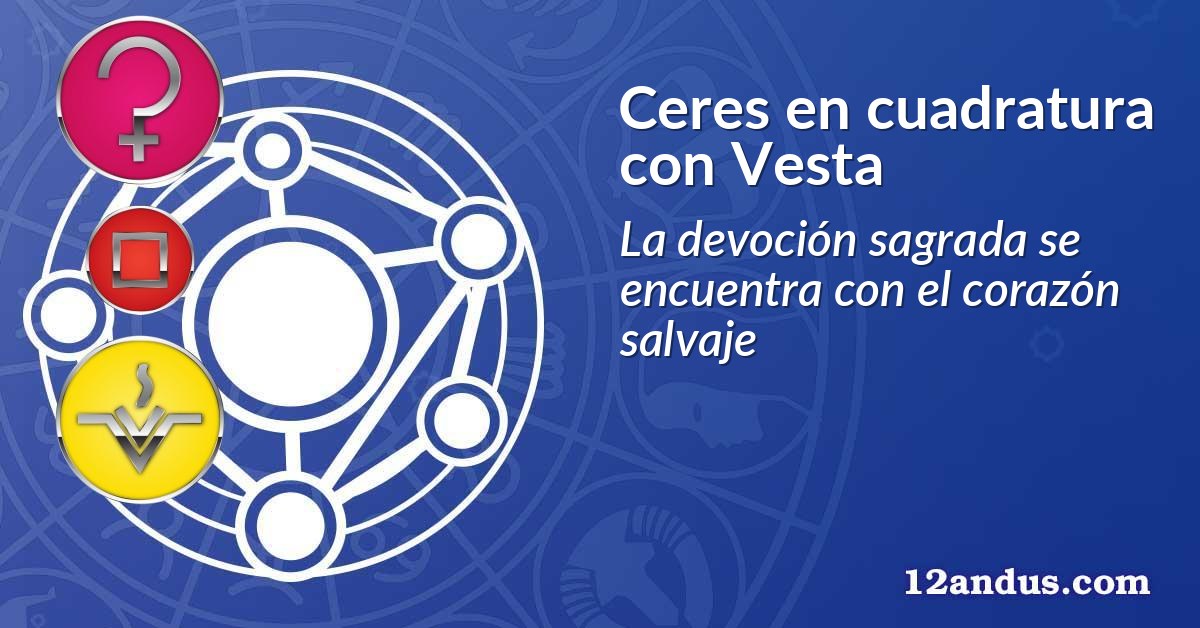 Ceres en cuadratura con Vesta