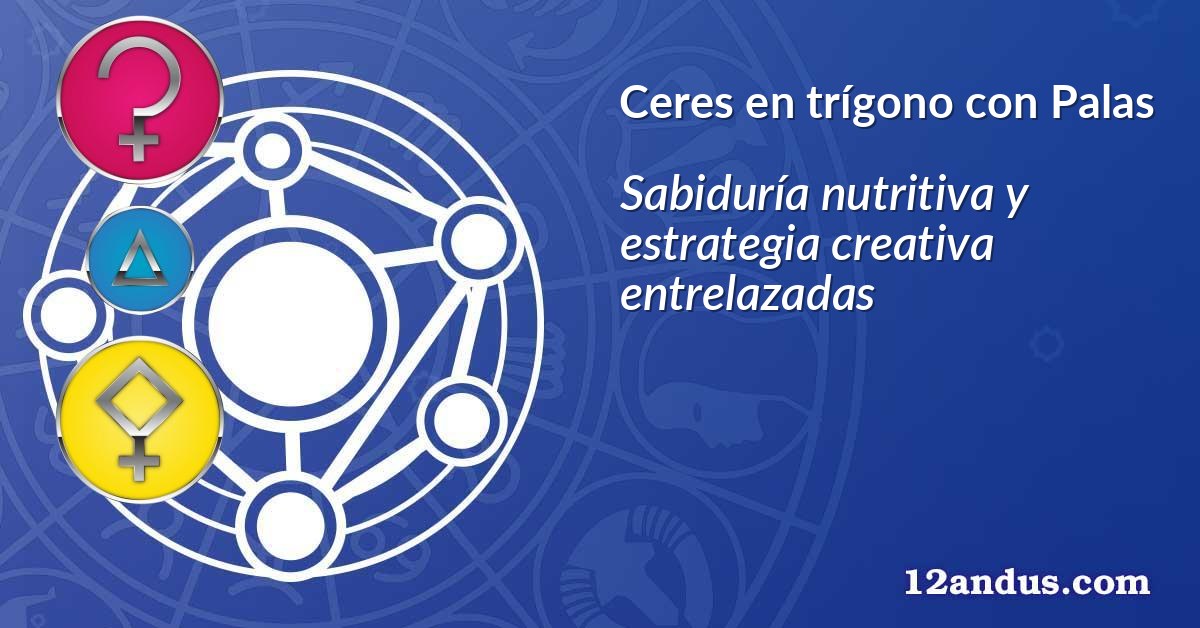 Ceres en trígono con Palas