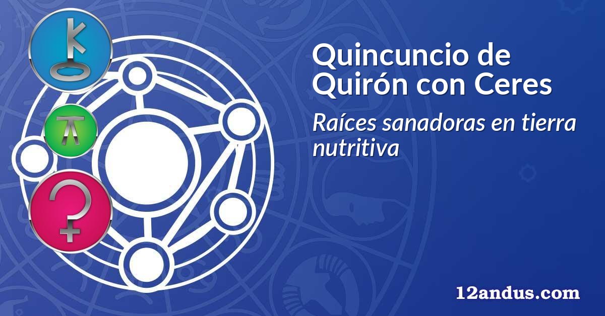 Quincuncio de Quirón con Ceres