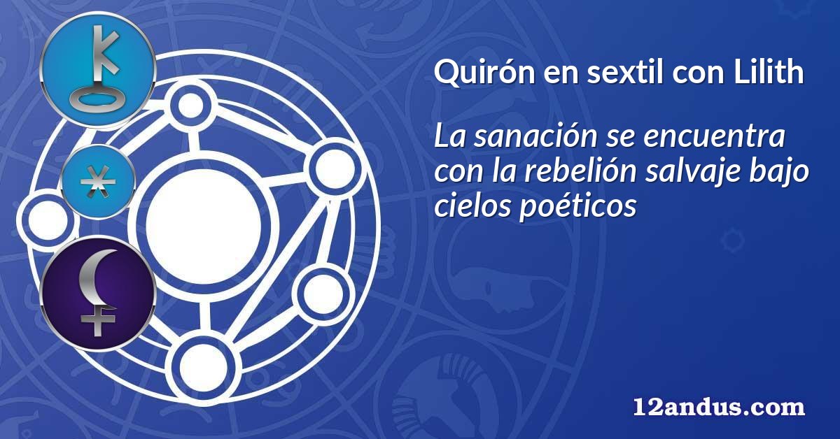 Quirón en sextil con Lilith