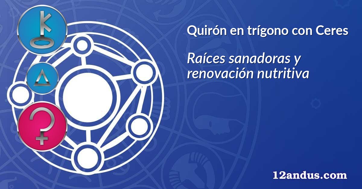 Quirón en trígono con Ceres