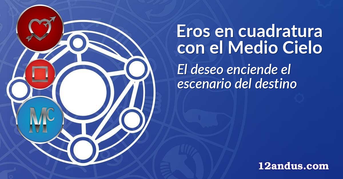 Eros en cuadratura con el Medio Cielo