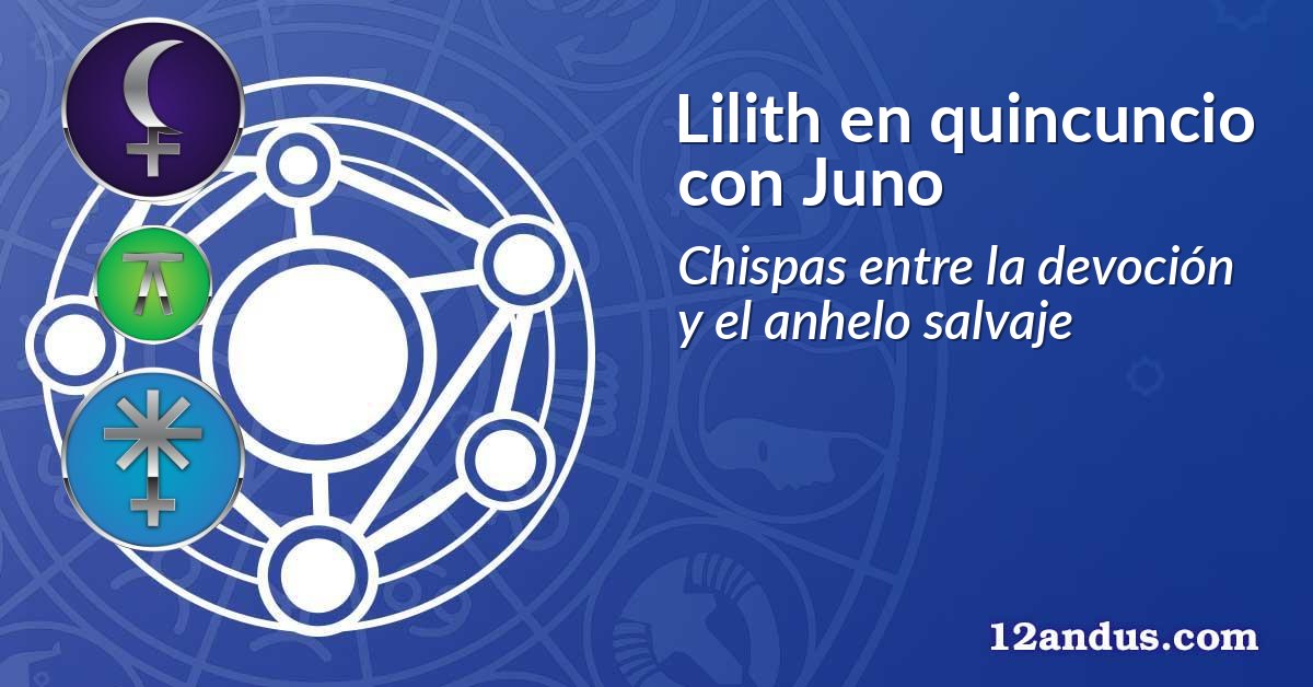 Lilith en quincuncio con Juno