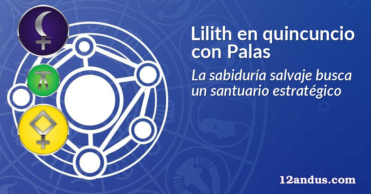 Lilith en quincuncio con Palas