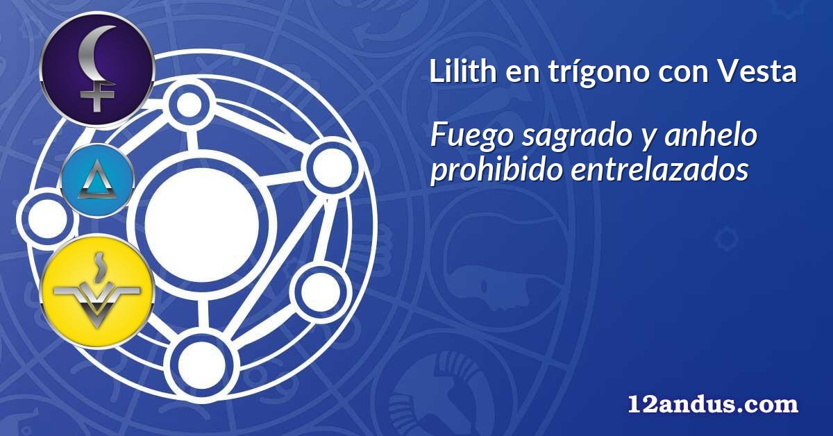 Lilith en trígono con Vesta