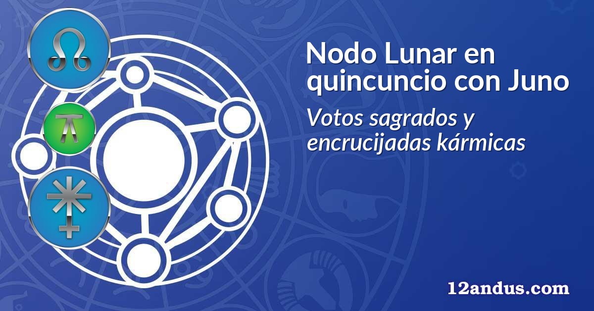 Nodo Lunar en quincuncio con Juno