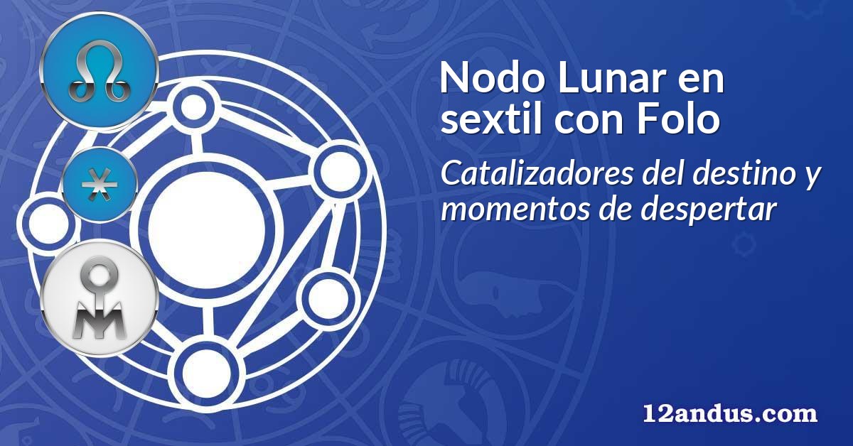 Nodo Lunar en sextil con Folo