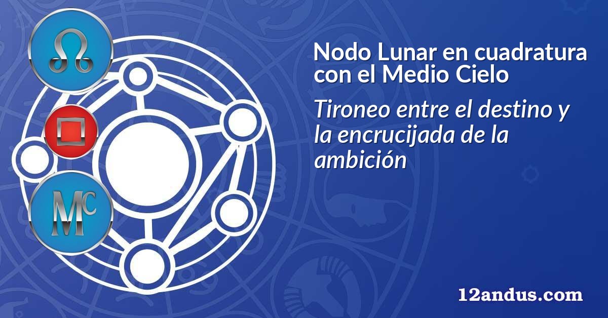 Nodo Lunar en cuadratura con el Medio Cielo