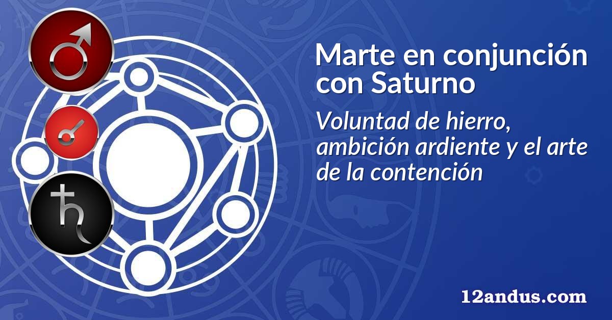 Marte en conjunción con Saturno