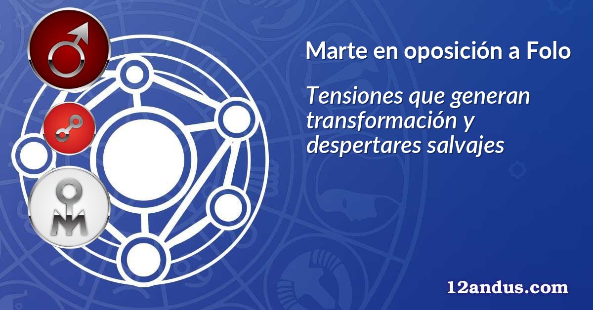 Marte en oposición a Folo