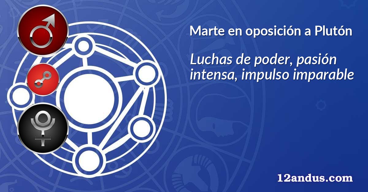 Marte en oposición a Plutón