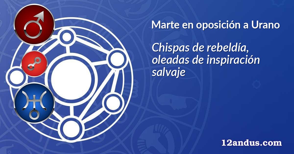Marte en oposición a Urano