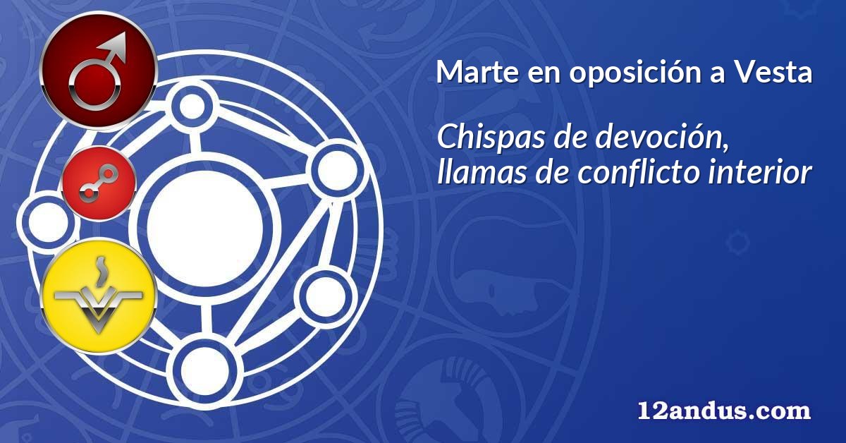 Marte en oposición a Vesta