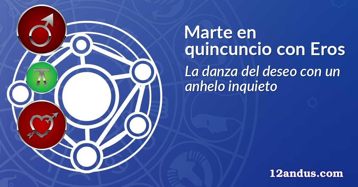 Marte en quincuncio con Eros