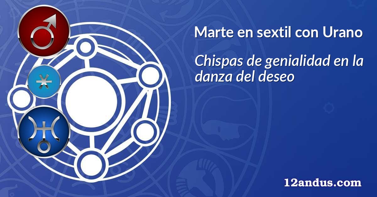 Marte en sextil con Urano