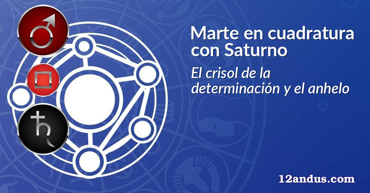 Marte en cuadratura con Saturno