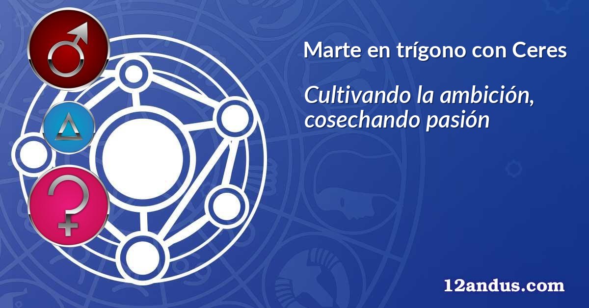 Marte en trígono con Ceres