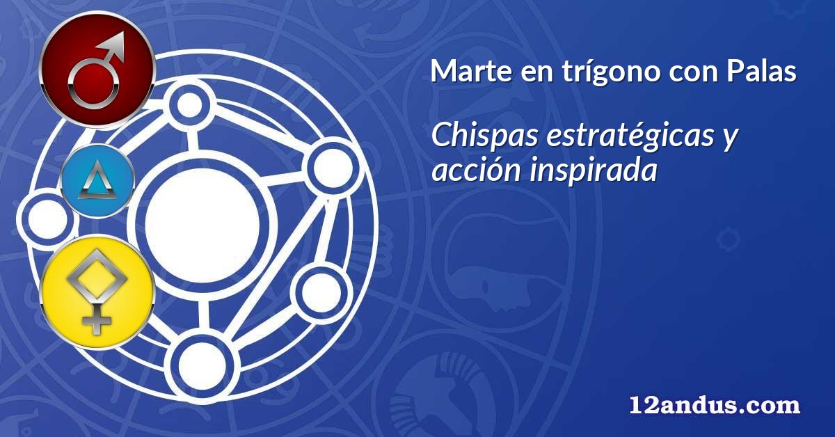 Marte en trígono con Palas